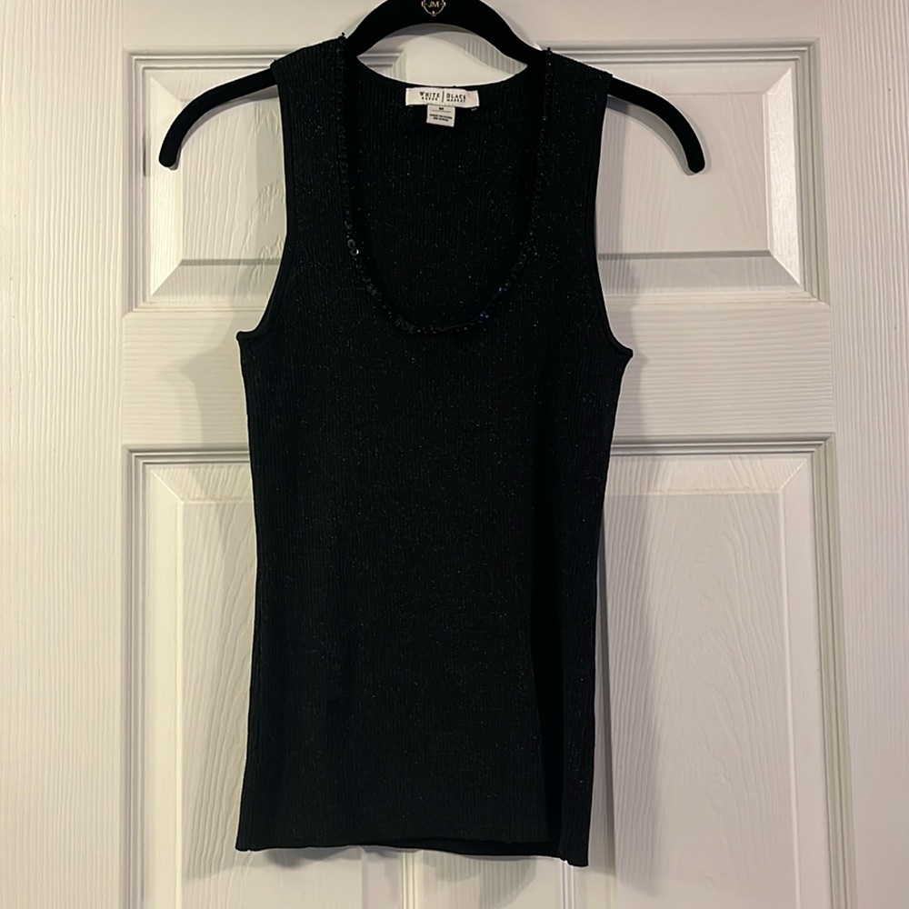 Glittery sleeveless Top